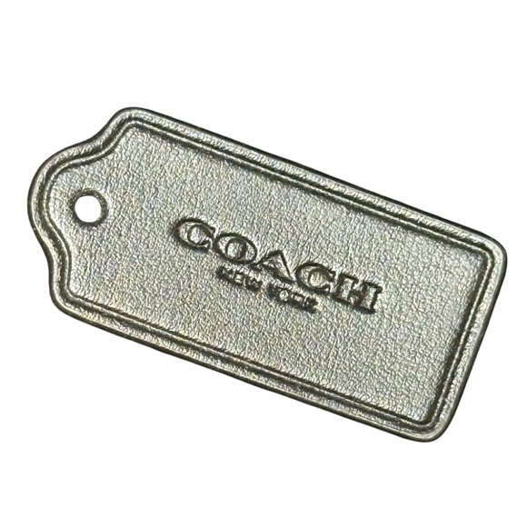 Coach Medium Black Leather Purse Charm | Coach Handbag Charm - Picture 1 of 2